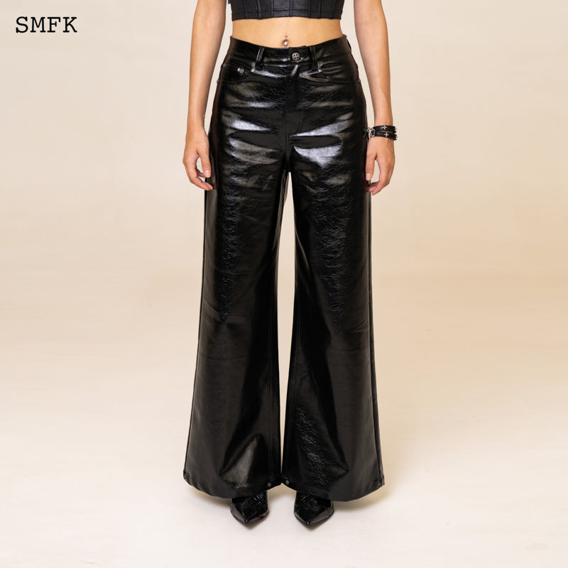 WILDWORLD LOOSE LEATHER TROUSERS