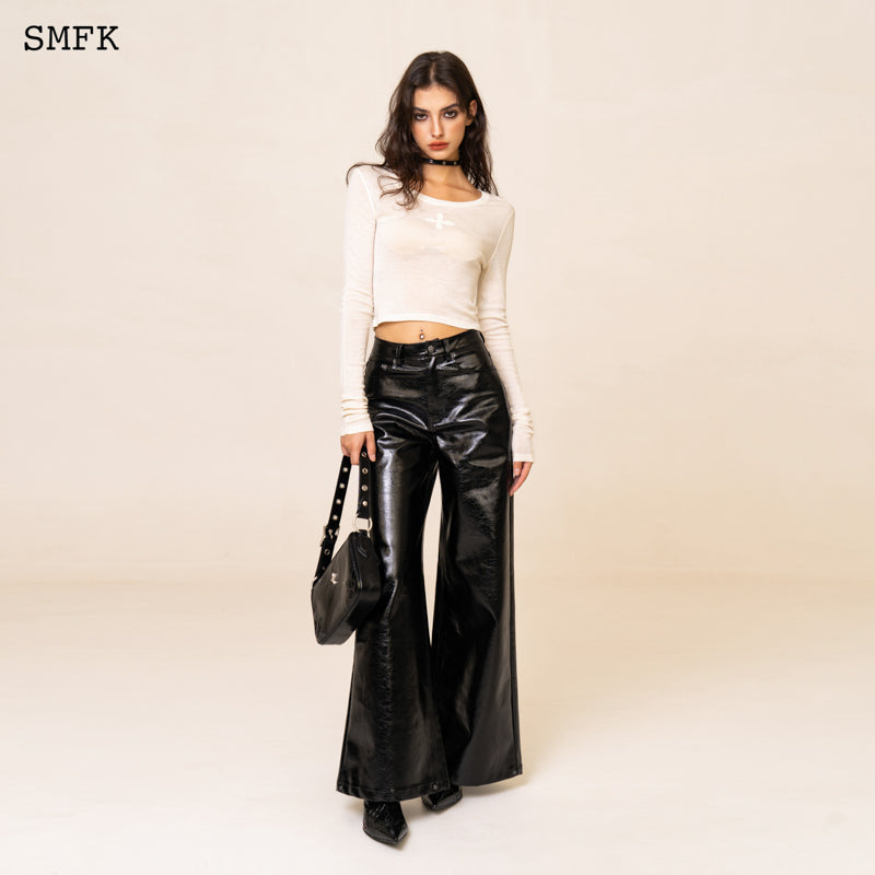 WILDWORLD LOOSE LEATHER TROUSERS