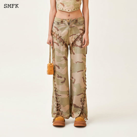 Ancient Myth Hurricane Camo Wide Leg Jeans Desert Camo