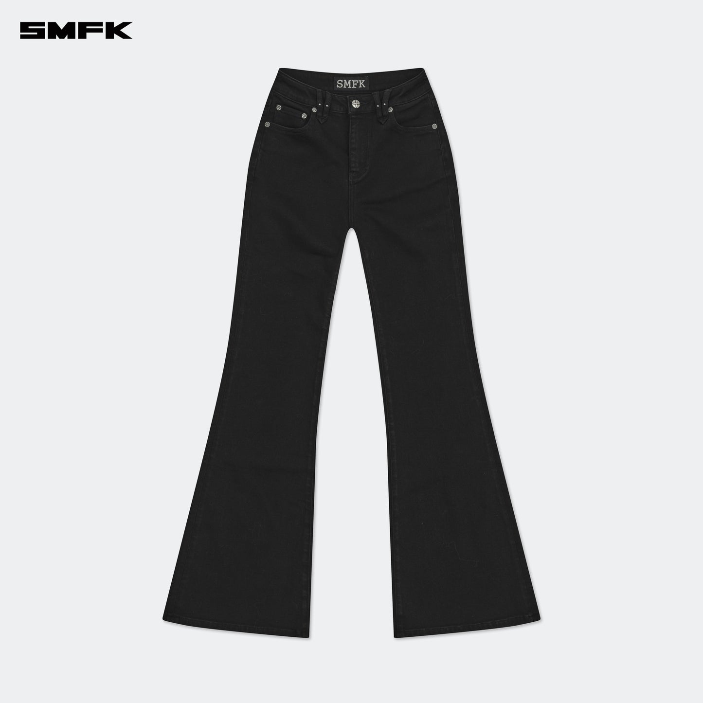 Compass Wild Mustang Classic Stretch Flare Jeans Wilderness Black