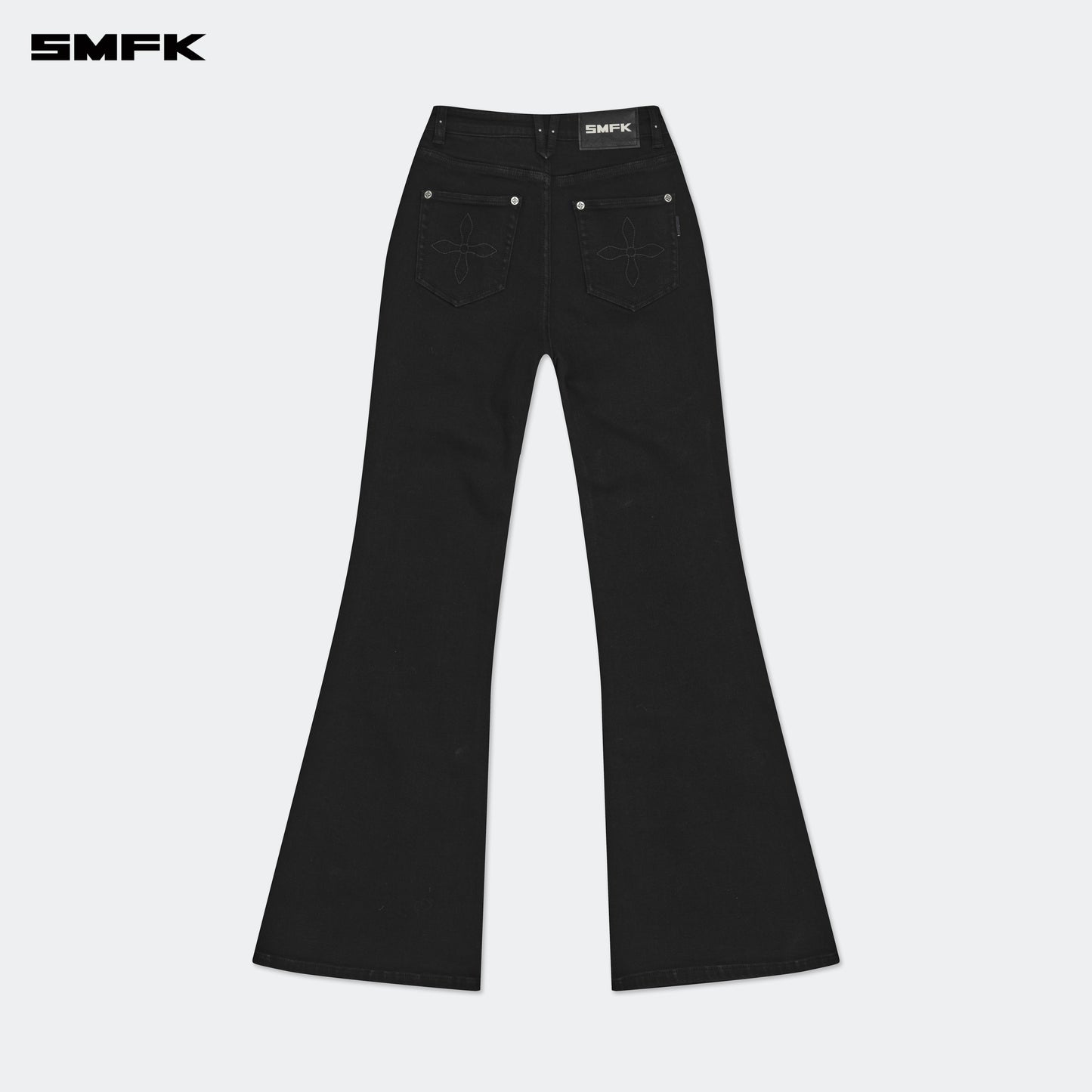 Compass Wild Mustang Classic Stretch Flare Jeans Wilderness Black