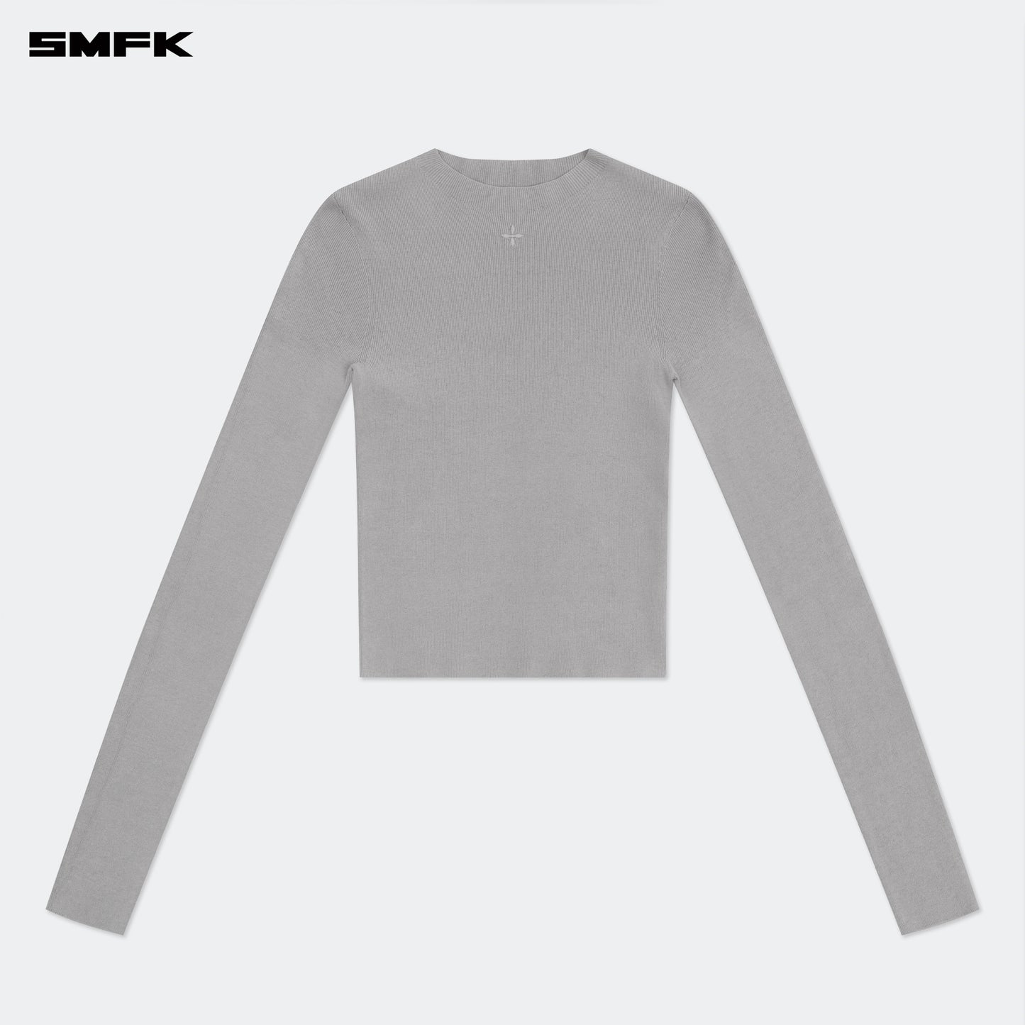 Compass Hug Embrace Turtleneck Seamless Knit Dusty Gray