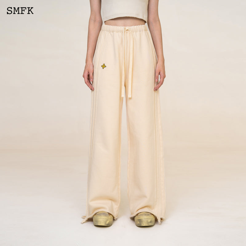 WILDWORLD CREAM SWEATPANTS CULOTTES