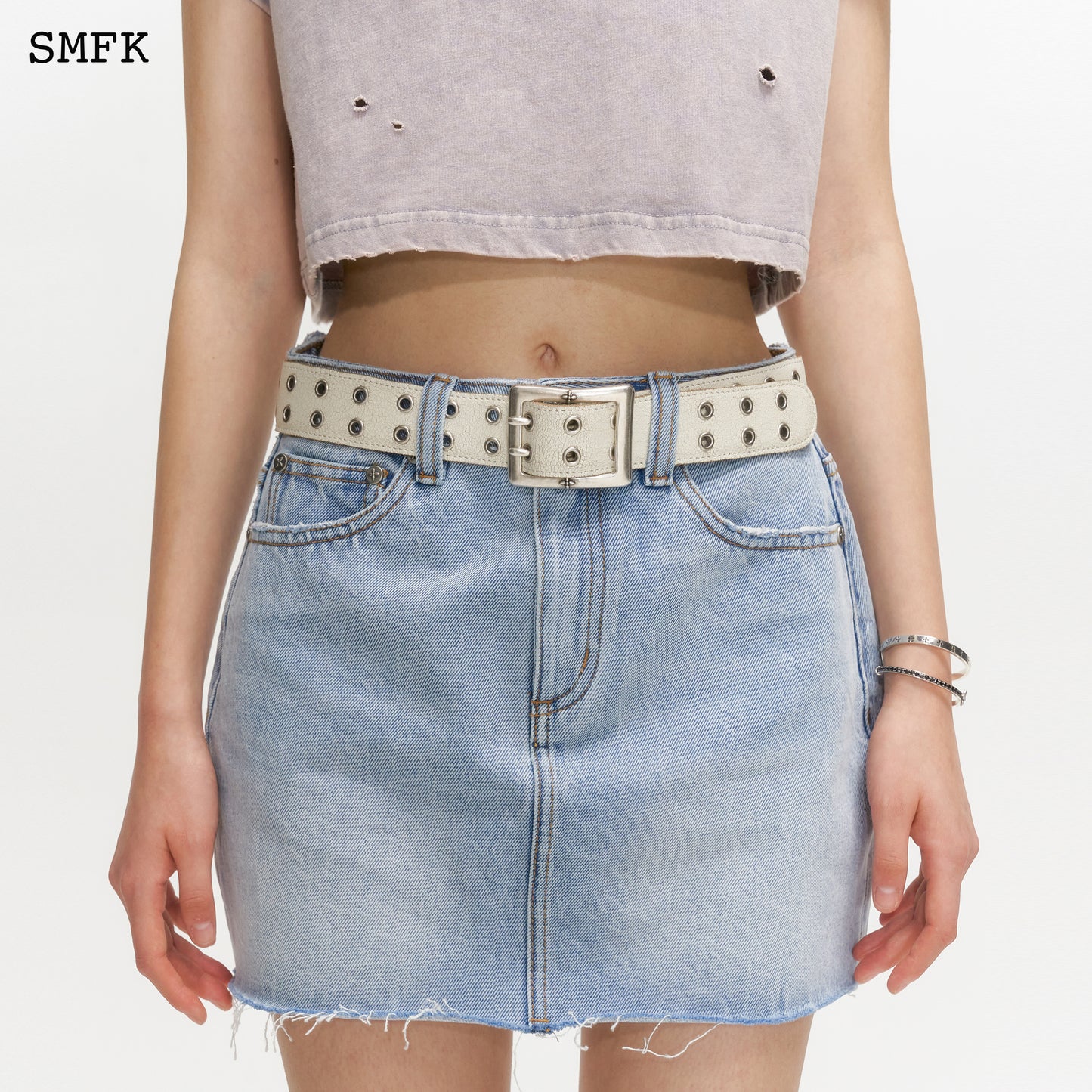 WILDERNESS WANDERING BLUE JEANS SHORT SKIRT