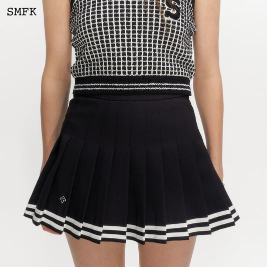 COMPASS ACADEMY BLACK PLEATED SKIRT