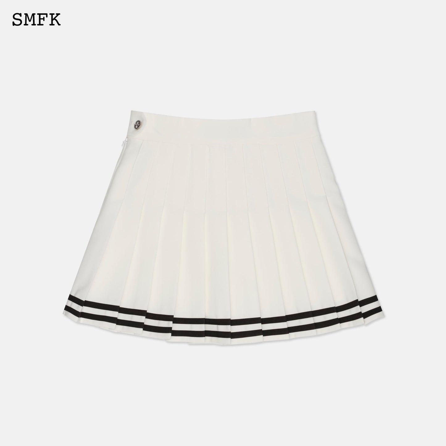 COMPASS ACADEMY WHITE PLEATED SKIRT