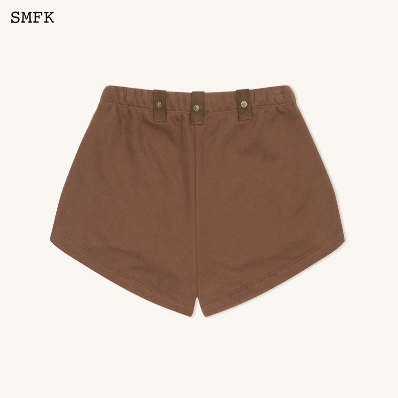 WILDWORLD ADVENTURE CAMPING SHORTS IN BROWN