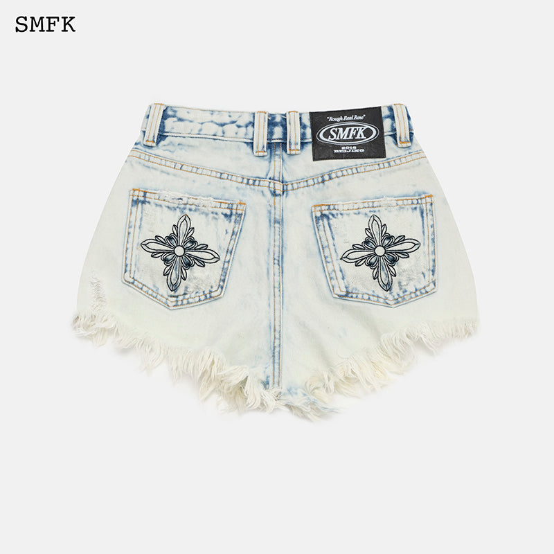 WILDERNESS ROCK WHITE SHORT JEANS