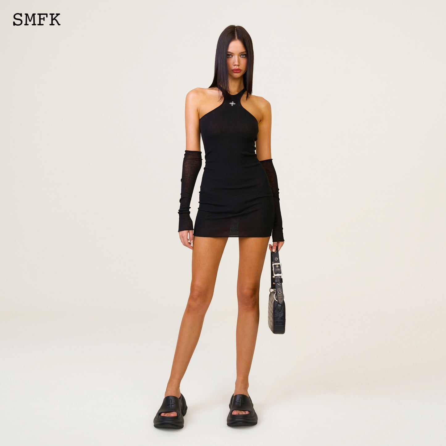 Ancient Myth Dragon Horn Knit Skirt Set Wilderness Black