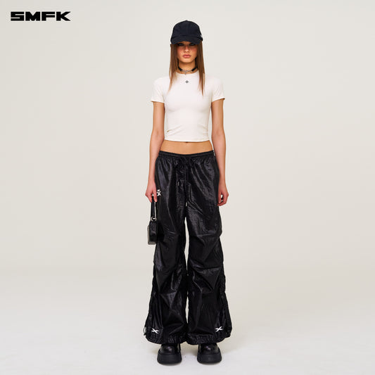 Compass Wave Body-shaping Skin Tee Snowy Mountain White