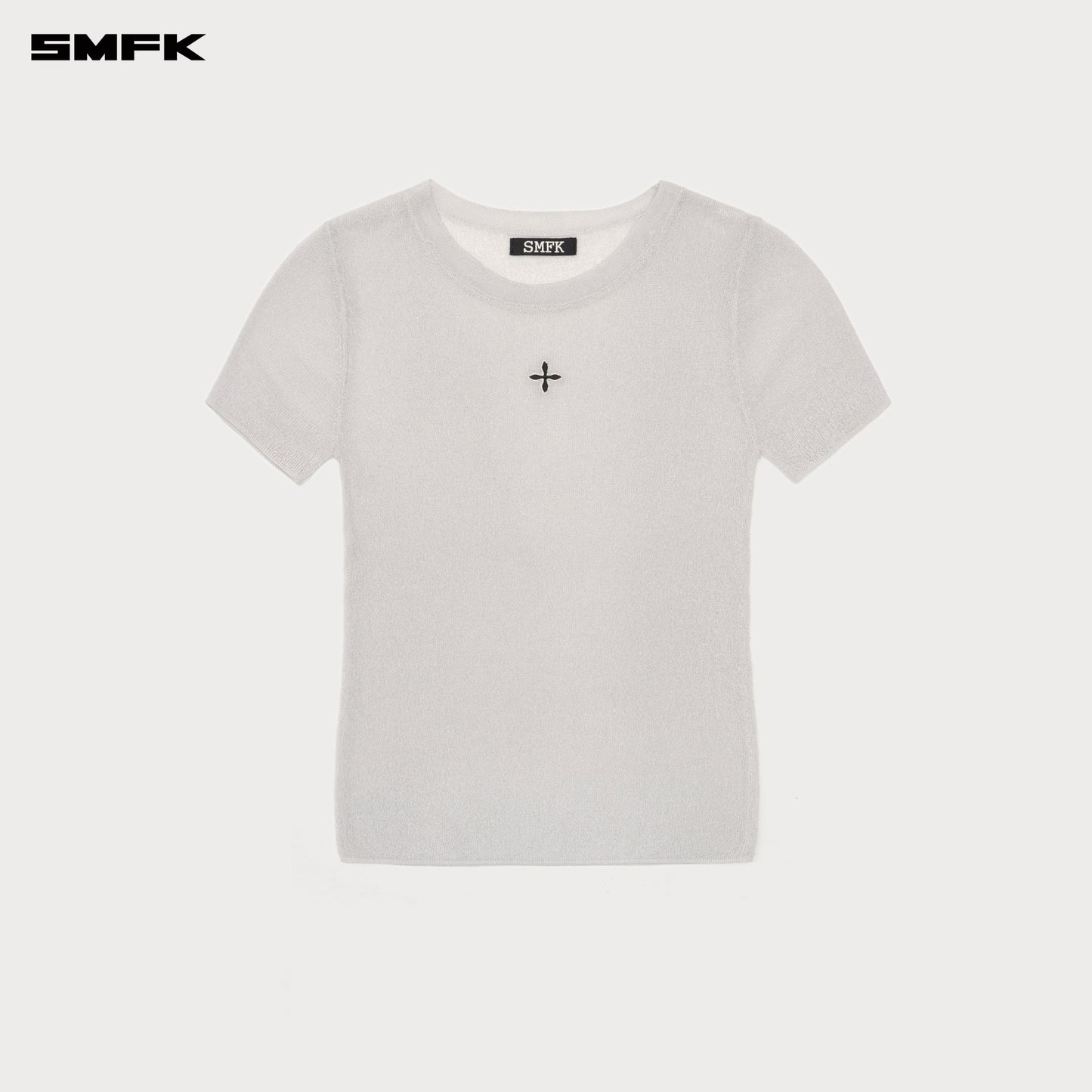 Compass Wild Mustang Nebula Knitting Tee Nebula Silver