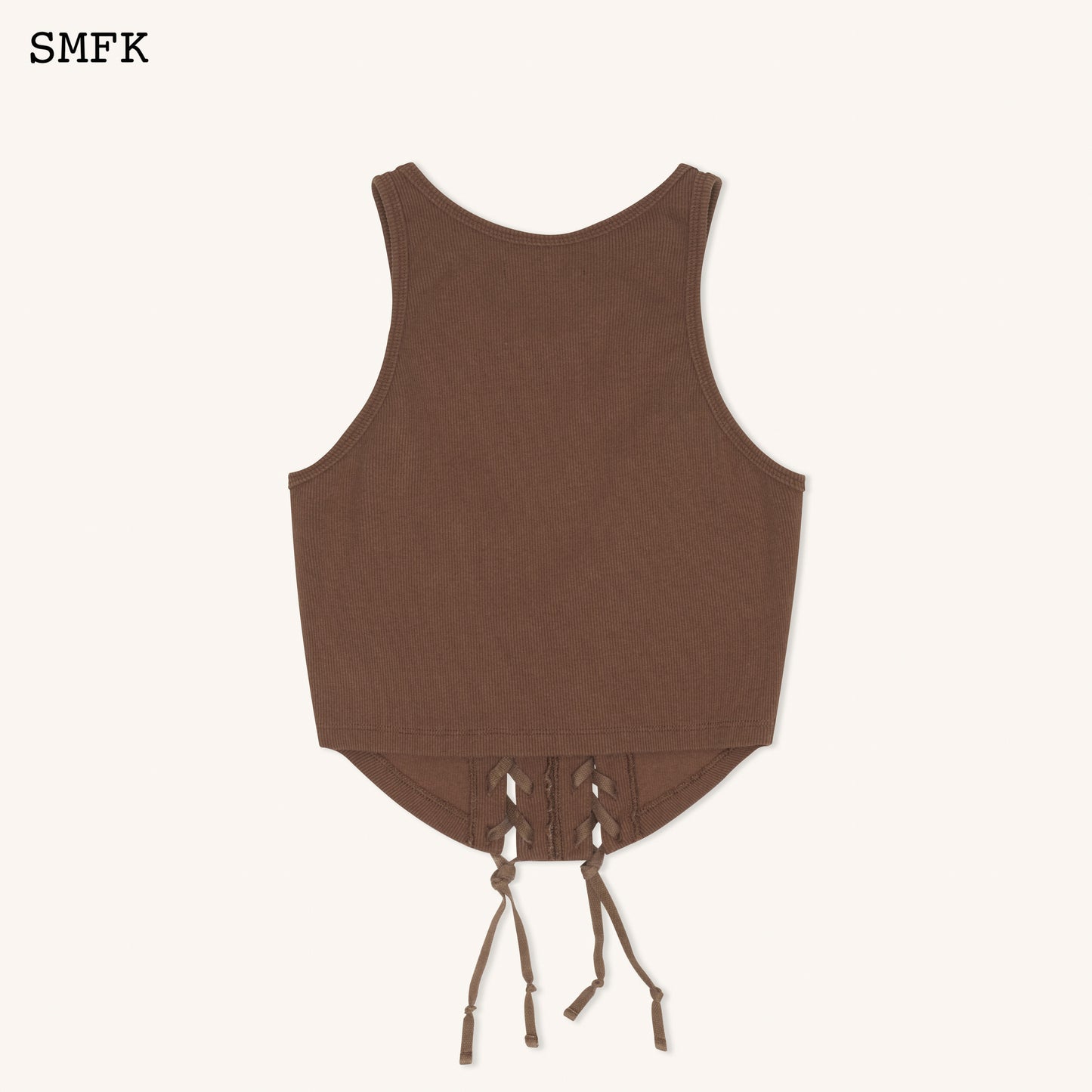 COMPASS BASEBALL DECONSTRUCT VEST TOP IN BROWN