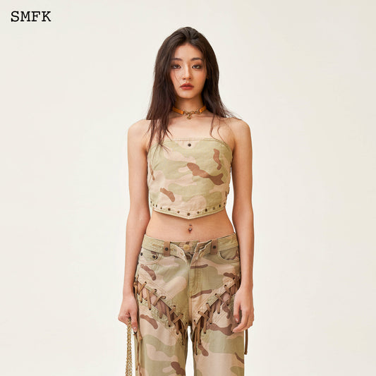 Ancient Myth Desert Camouflage Scarf Bustier Desert Camouflage