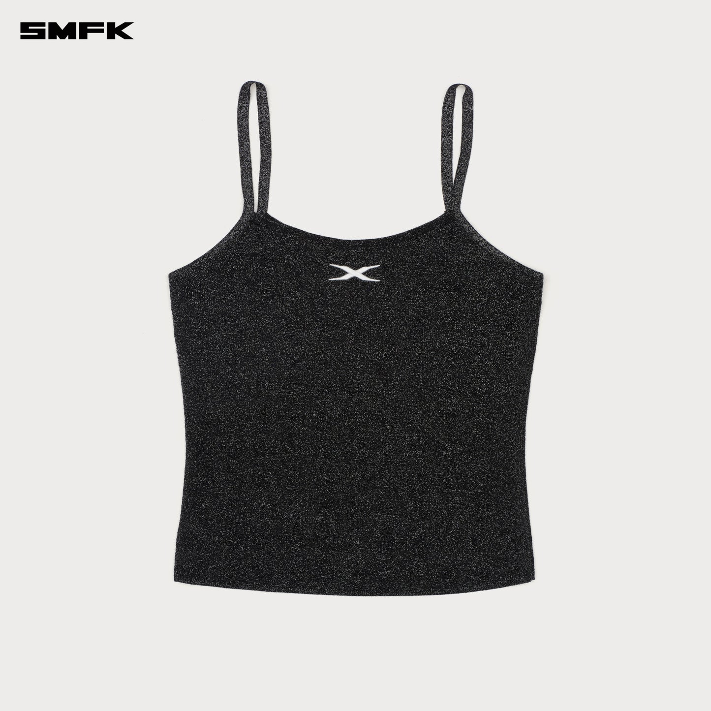 Future Nebula Knitted Strap Top Nebula Black