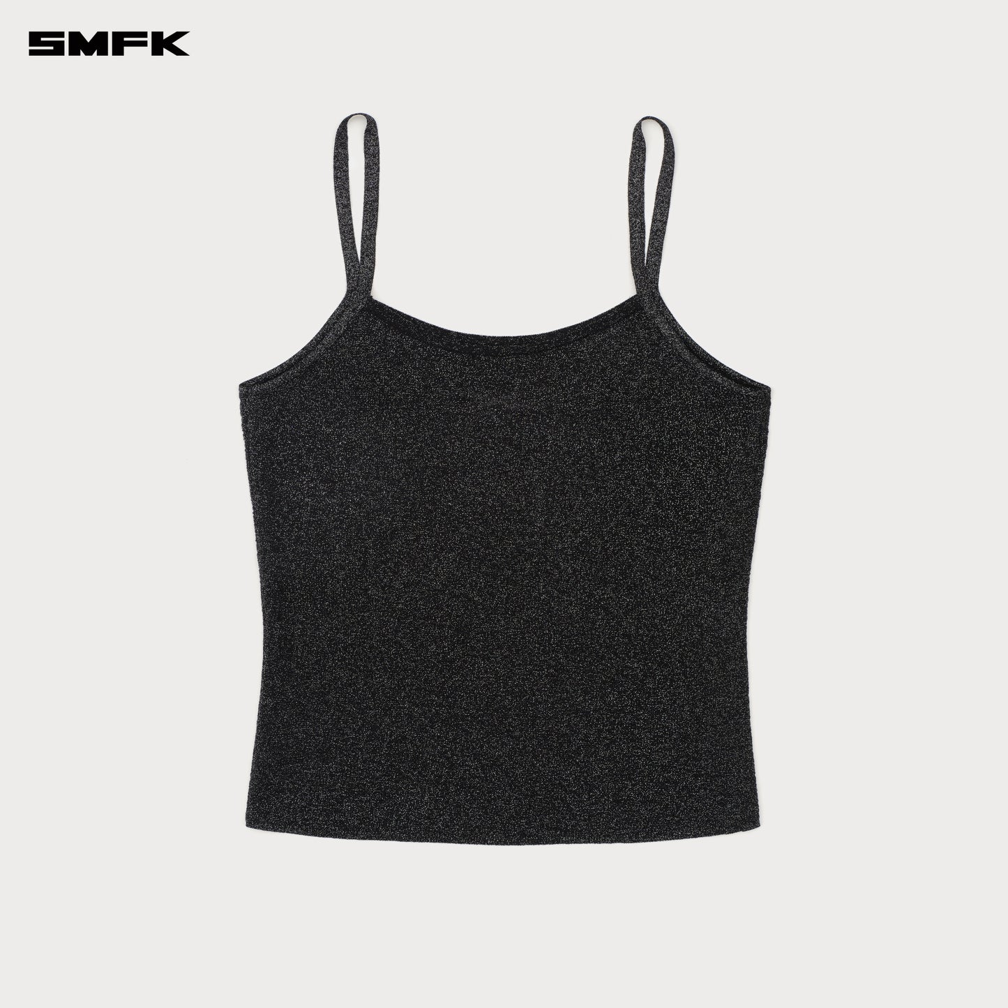 Future Nebula Knitted Strap Top Nebula Black