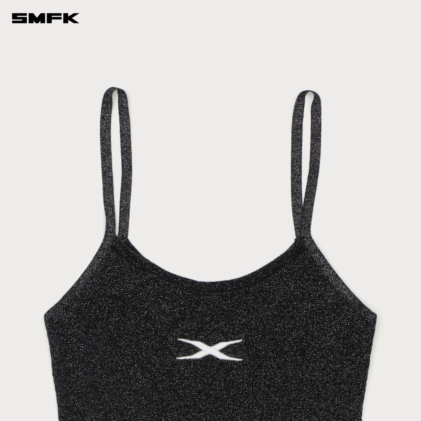 Future Nebula Knitted Strap Top Nebula Black