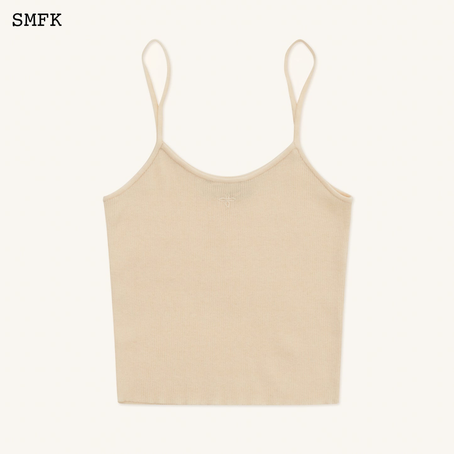 Compass Cross Classic Knit Camisole Cream color