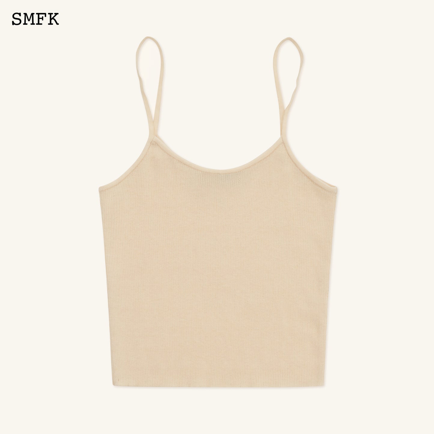 Compass Cross Classic Knit Camisole Cream color