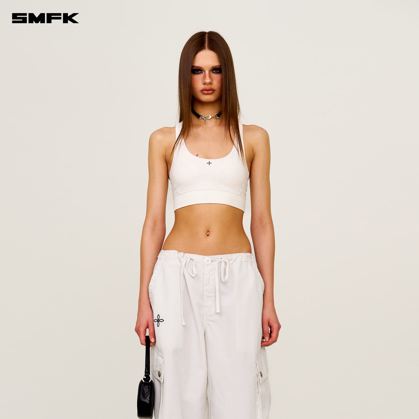 Future Wave One-piece Classic Body-shaping Vest Snowy Mountain White
