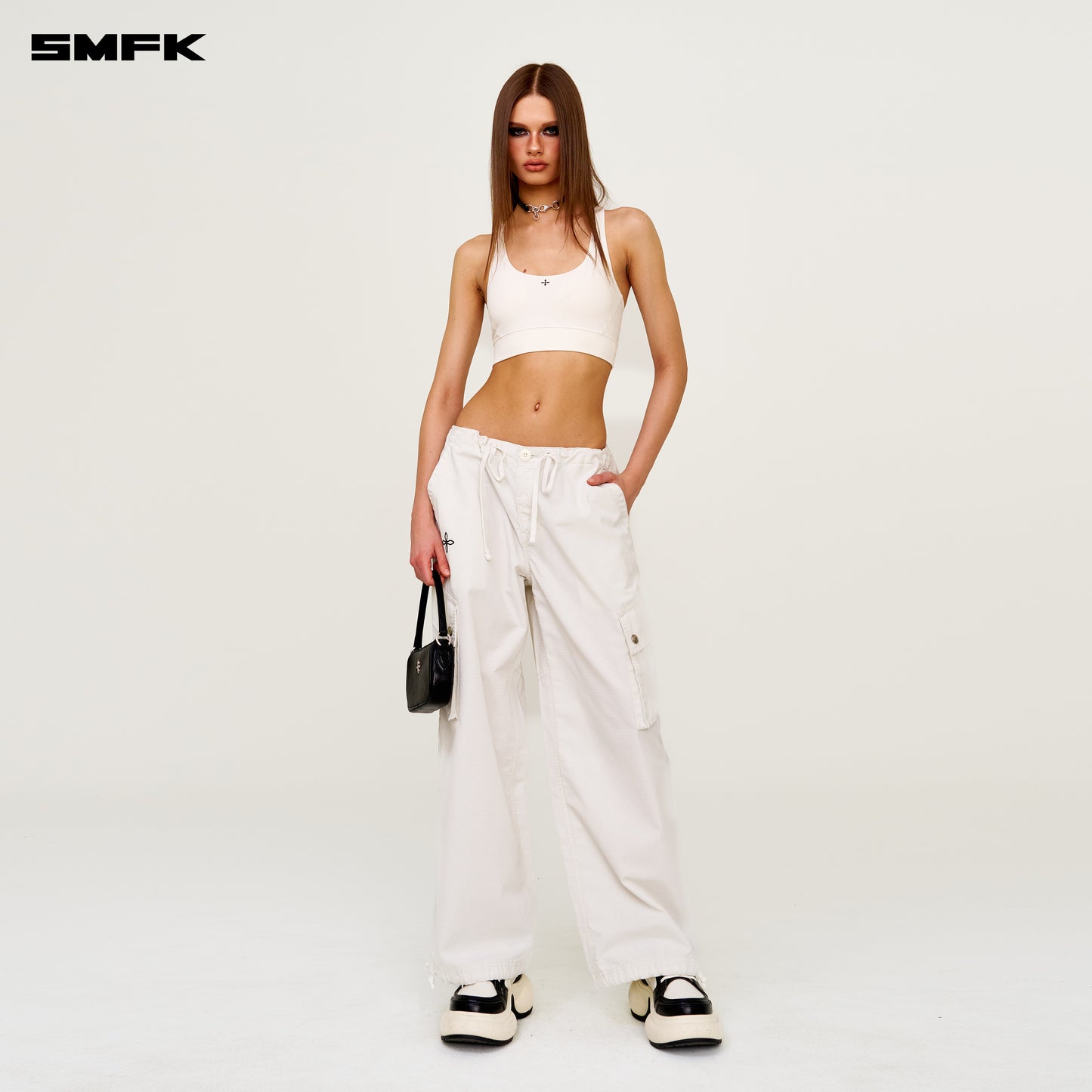 Future Wave One-piece Classic Body-shaping Vest Snowy Mountain White
