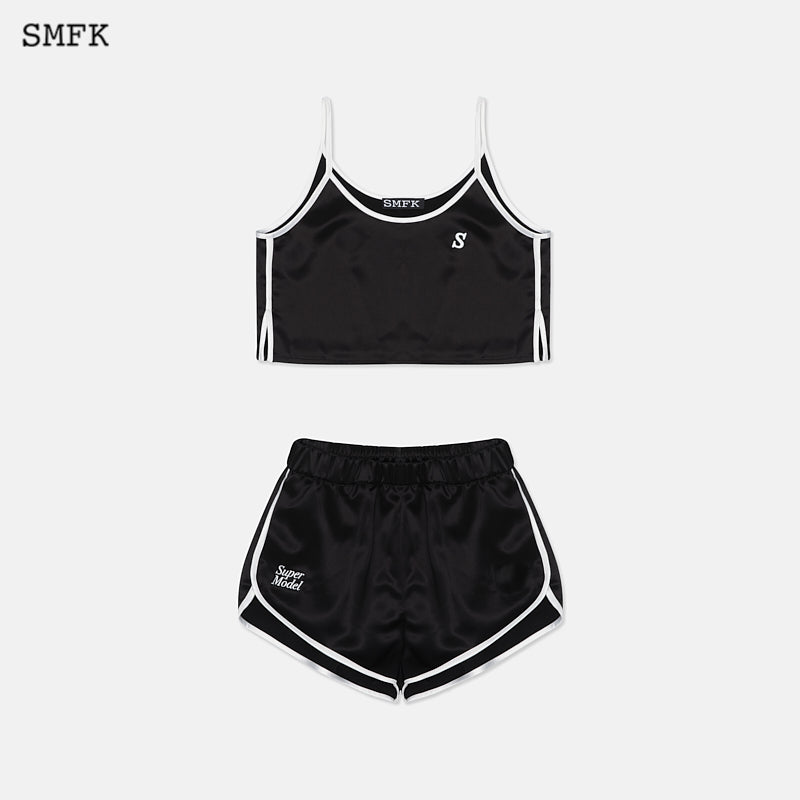 RETRO SPORTS PAJAMAS SET BLACK