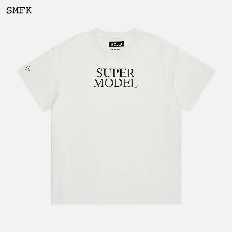 COMPASS SUPER MODEL TEE WHITE