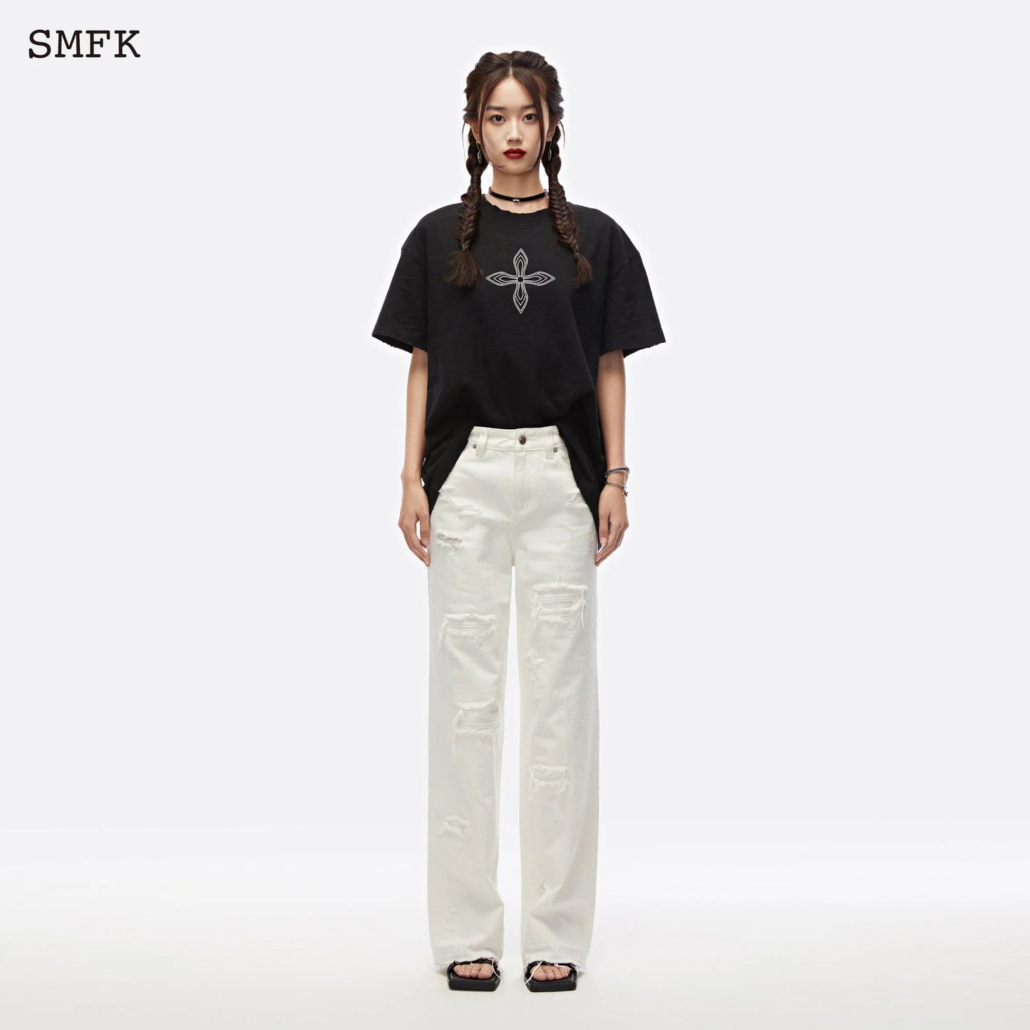 Dance Group Wandering Wide Leg Jeans
