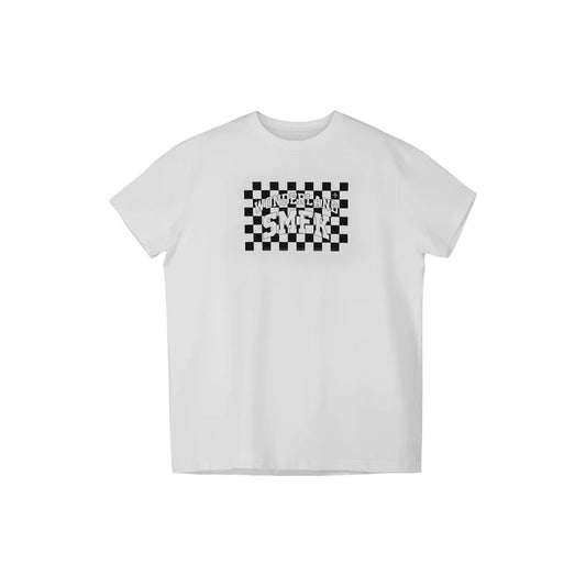 GRID BLACK AND WHITE TEE