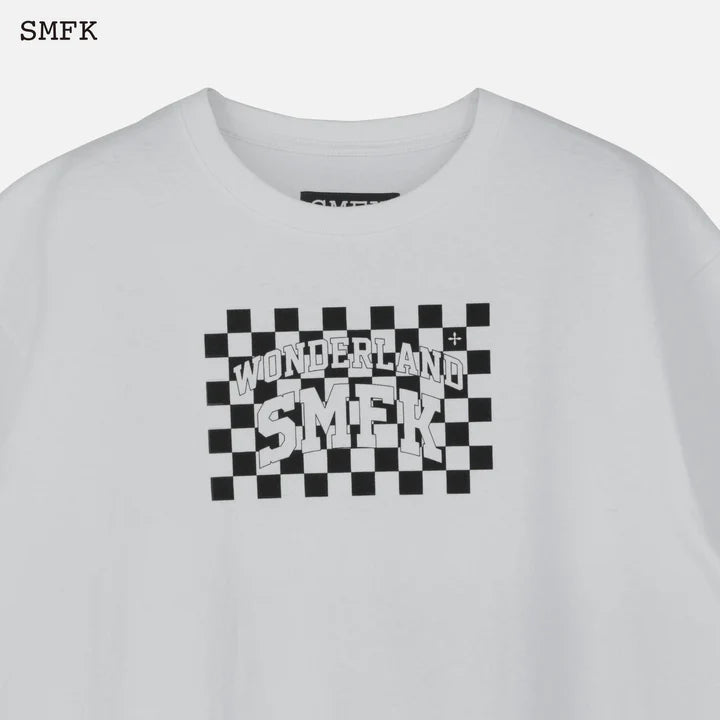 GRID BLACK AND WHITE TEE