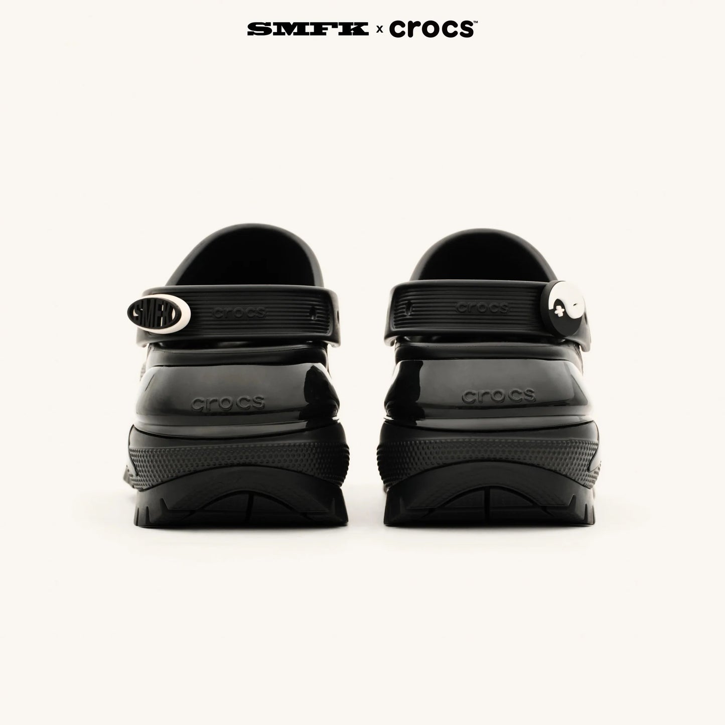 SMFK x Crocs Joint Collection Light Wheel Hole Shoes/Spotted Black