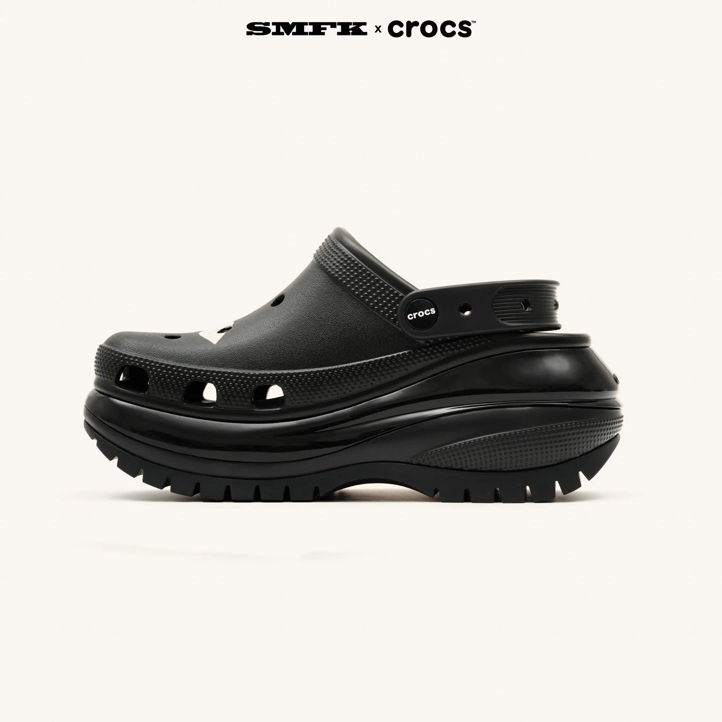 SMFK x Crocs Joint Collection Light Wheel Hole Shoes/Spotted Black