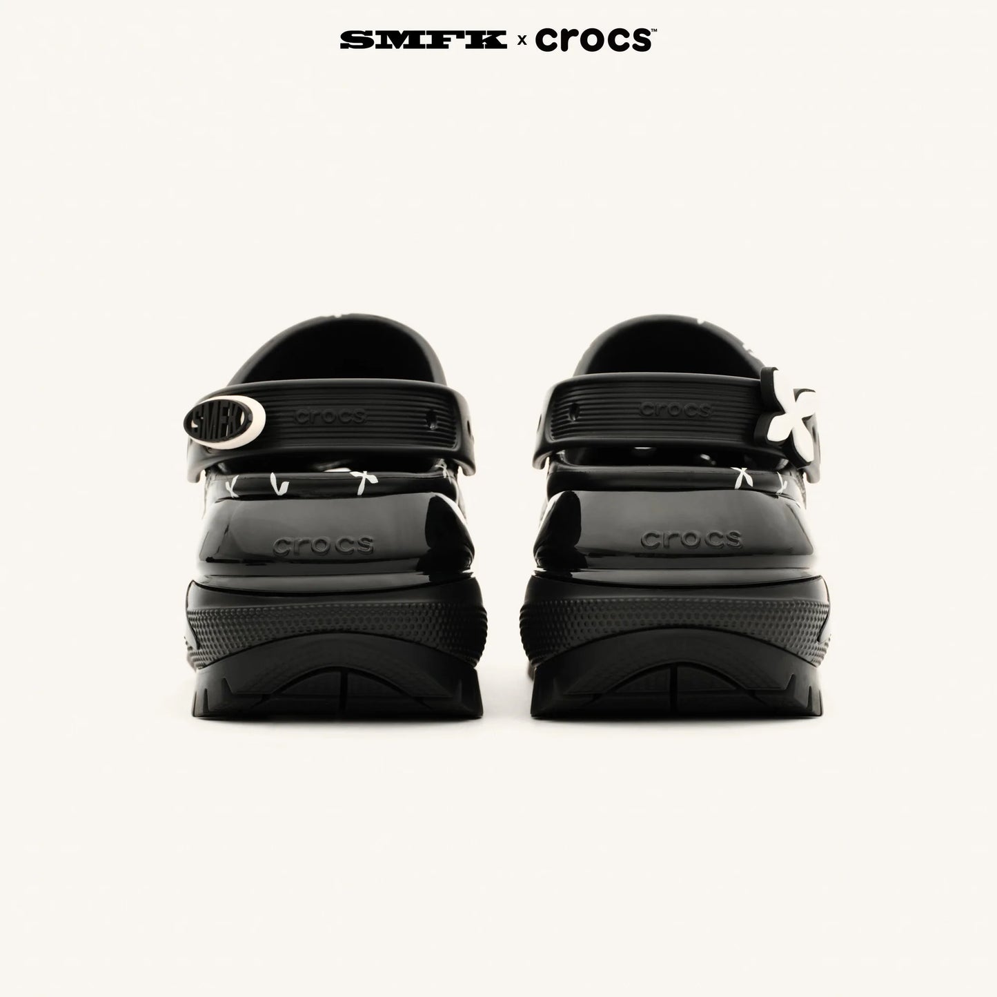 SMFK x Crocs Joint Collection Light Wheel Hole Shoes/Spotted Black