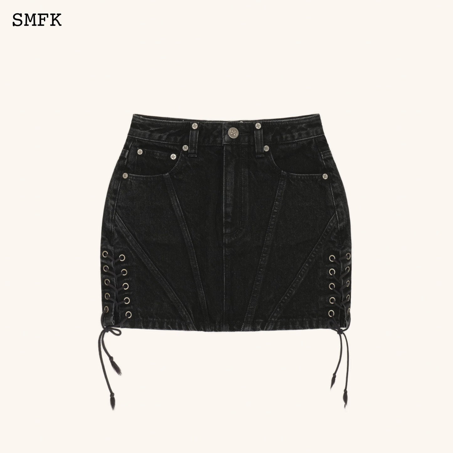 WildWorld Rock High-Waist Denim Skirt